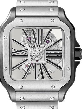 Cartier Santos De Cartier Large skeleton WHSA0027