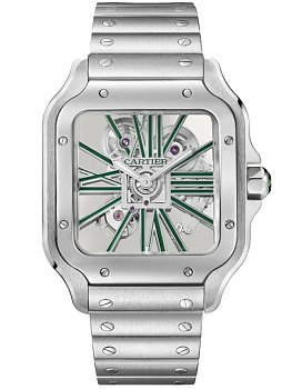 Cartier Santos De Cartier Large skeleton WHSA0028